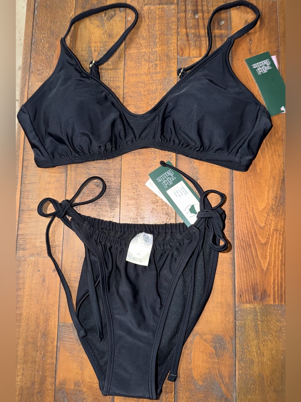 Target Black Tie-Side Women's Bikini Set